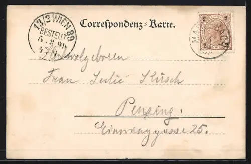 AK Mauerbach /N.-Oe., Hainbuch, Ortspartie mit Bäumen