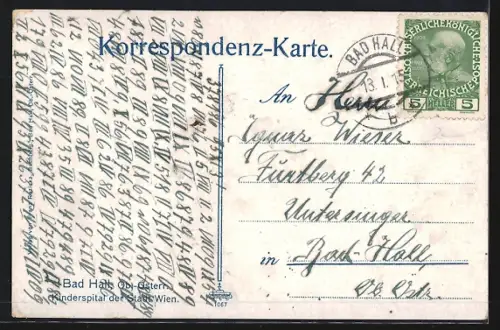 AK Bad Hall /Ob.-Österr., Kinderspital der Stadt Wien