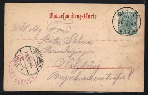 AK Wien-Neuwaldegg, Ansicht vom Gasthaus Rohrerhütte