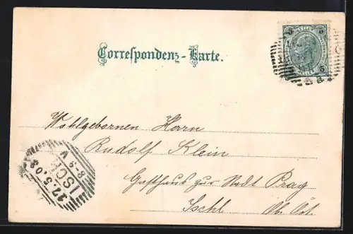 AK Wien I, Maria-Theresia Monument, Pferdebahn