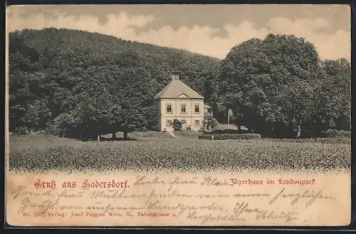 AK Hadersdorf, Jägerhaus im Landonpark