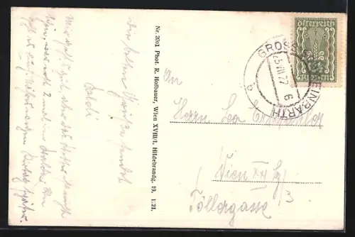 AK Schweinbarth /N.-Oe., Teilansicht, Kirche und Schule, Gebäudeansicht