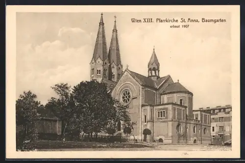 AK Wien, Baumgarten, Pfarrkirche St. Anna