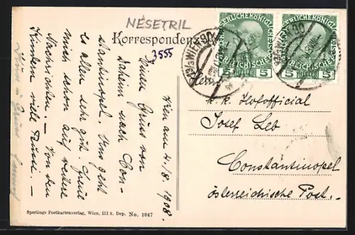 AK Wien, Breitensee, Partie an der Kirche