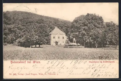 AK Hadersdorf bei Wien, Jägerhaus im Laudonpark
