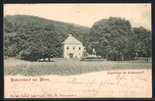 AK Hadersdorf bei Wien, Jägerhaus im Laudonpark
