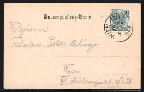 AK Sievering, Ortsansicht mit Talblick