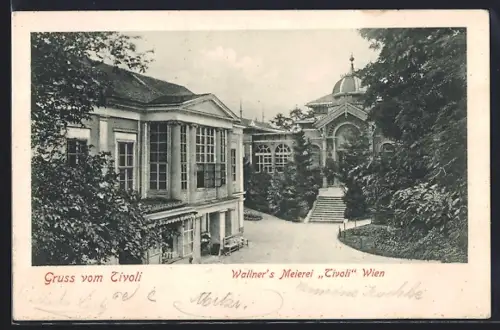 AK Wien, Wallners Meierei im Tivoli-Park