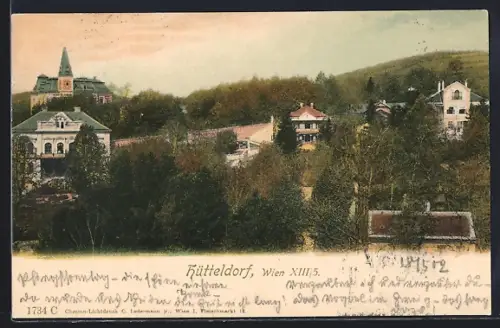 AK Wien-Hütteldorf, Teilansicht