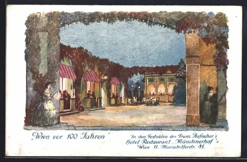 AK Wien, Franz Aufischers Alt-Wiener Restaurant, Mariahilferstrasse 81, Spezial-Liebfrauenbier