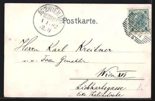 AK Neuwaldegg, Fürstl. Schwarzenbergsche Meierei, Hofansicht und Gebäudepanorama
