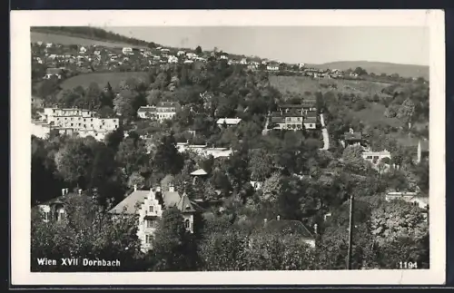 AK Wien, Dornbach, Ortspartie mit Umgebung