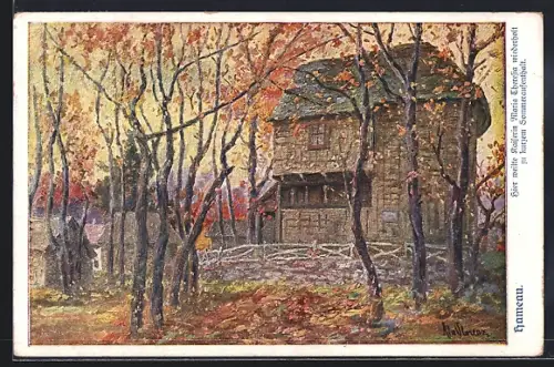 Künstler-AK Wien-Hameau, Sommeraufenthalt von Maria Theresia