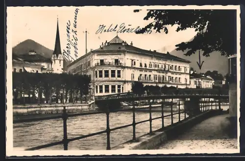 AK Bad Ischl, Kurhotel Elisabeth am Wasser