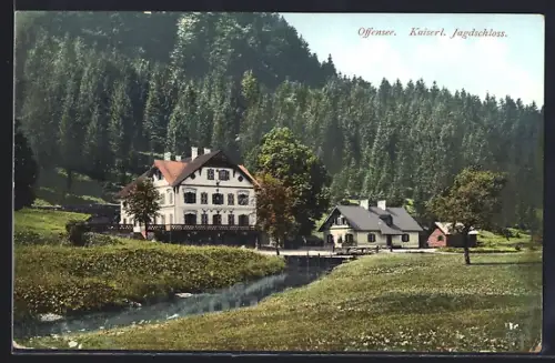 AK Ebensee am Traunsee, Kaiserl. Jagdschloss Offensee