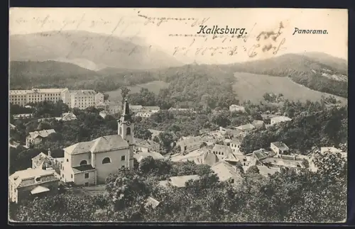 AK Kalksburg, Panorama mit Kirche