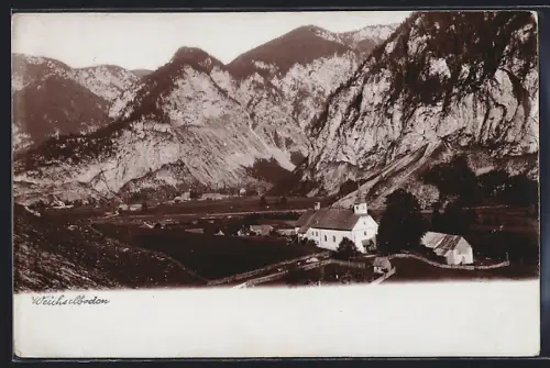 AK Weichselboden, Ortsansicht mit Kirche