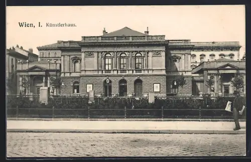 AK Wien, Strassenpartie am Künstlerhaus