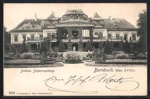 AK Wien, Dornbach, Schloss Schwarzenberg