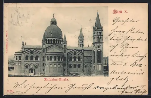 AK Wien, Antonius-Kirche von der Seite