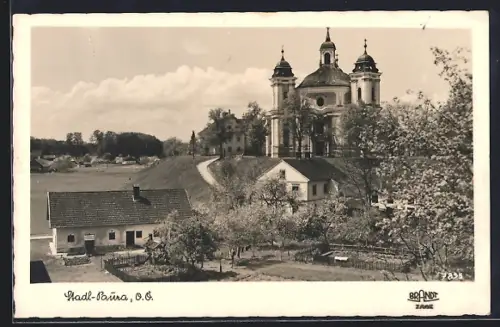 AK Stadl-Paura, Blick zur Kirche