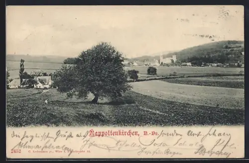 AK Rappoltenkirchen /N.-Oe., Ackerlandschaft um den Ort