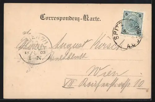 AK Aggsbach, Teilansicht mit Karthause