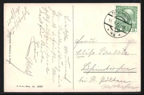 AK Radkersburg, Ortsansicht mit Hauptplatz