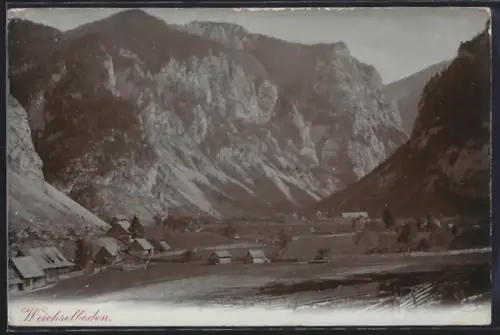 AK Weichselboden, Blick ins Alpengebirge