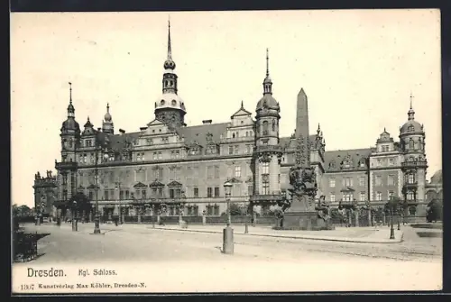AK Dresden, Das kgl. Schloss