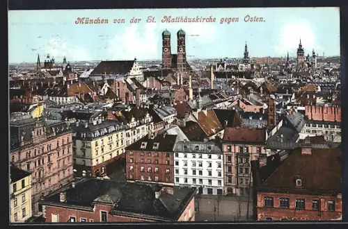 AK München, Ortspartie von der St. Matthäuskirche