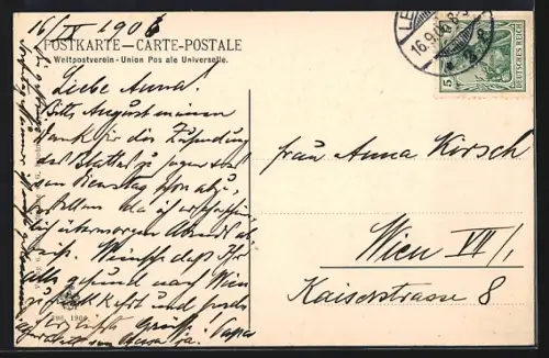 AK Leipzig, Neues Rathaus mit Anlagen