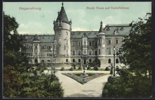 AK Regensburg, Fürstliches Thurn- und Taxis-Schloss