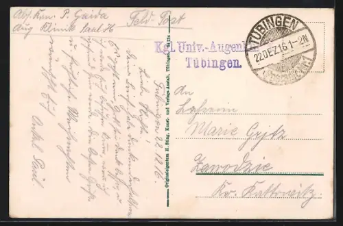 AK Tübingen, Partie bei der Neckarbrücke