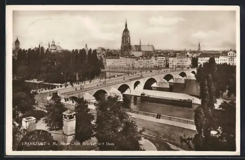 AK Alt-Frankfurt, Neue Alte Brücke mit Dom