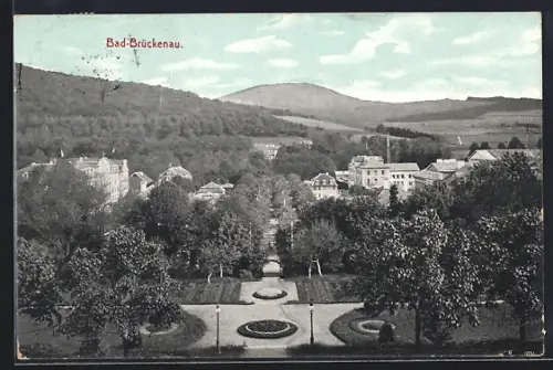 AK Bad-Brückenau, Parkanlage mit Allee