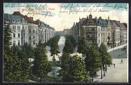 AK Köln-Neustadt, Salier-Ring mit Passanten