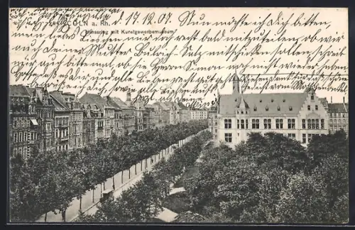 AK Köln-Neustadt, Hansaring mit Kunstgewerbemuseum
