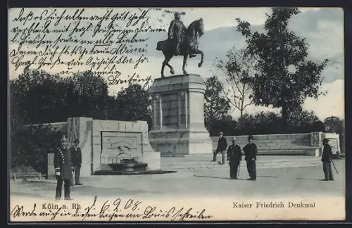AK Köln a. Rh., Kaiser Friedrich-Denkmal