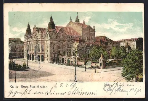 AK Köln-Neustadt, Neues Stadttheater
