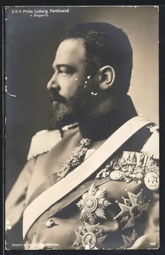 AK Prinz Ludwig Ferdinand von Bayern in Uniform