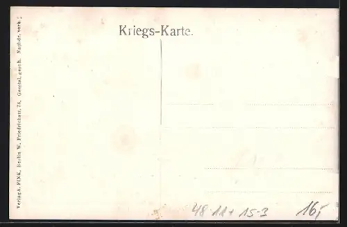 Künstler-AK Flugzeug über einer Stadt, optische Täuschung