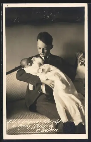 AK Prinz Albrecht und Prinz Heinrich v. Bayern