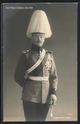 AK Prinz Conrad von Bayern in Uniform