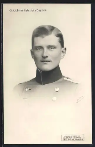 AK Portrait von SKH Prinz Heinrich von Bayern