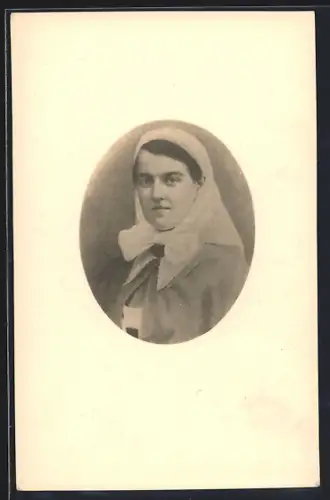 AK Maria von Russland mit Kopftuch