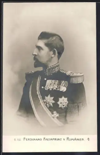 AK Ferdinand Kronprinz von Rumänien in Uniform