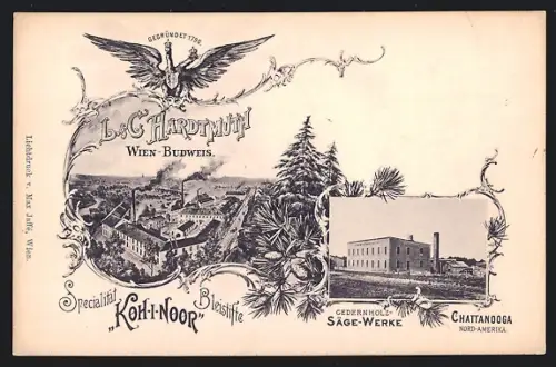 AK Wien, Firma L. & C. Hardtmuth, Spezialität Koh-I-Noor Bleistifte