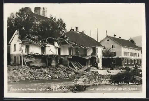 AK Bendern, Hochwasser am 26. September 1927