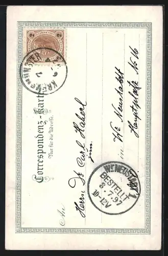 AK Kremsmünster, Totalansicht vom Gustermayrberg, Fischbehälter im Stift, Siegmundfall